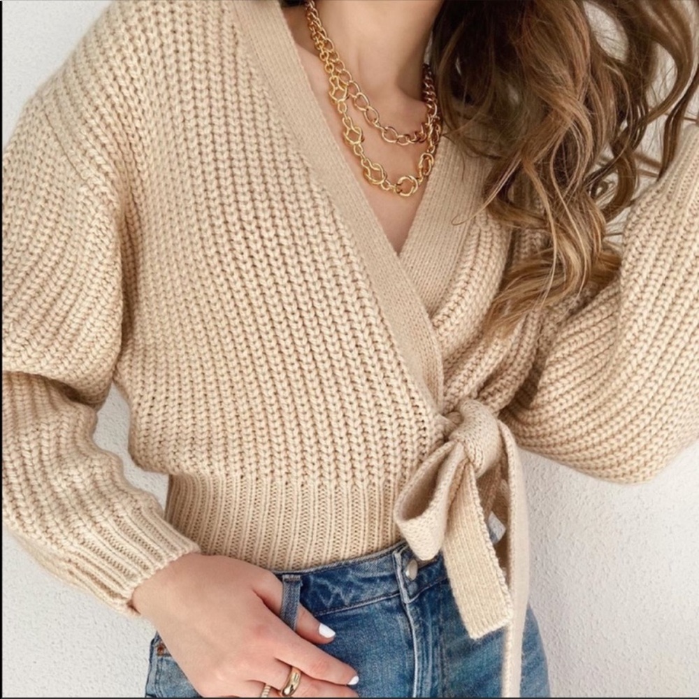 Last🔥Zara crop balloon sleeves bloggers fav - Picture 5 of 9